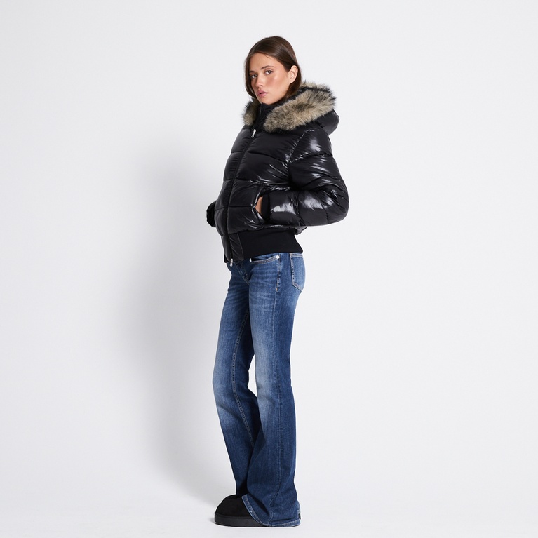 Short puffer jacket "Stormie" Black